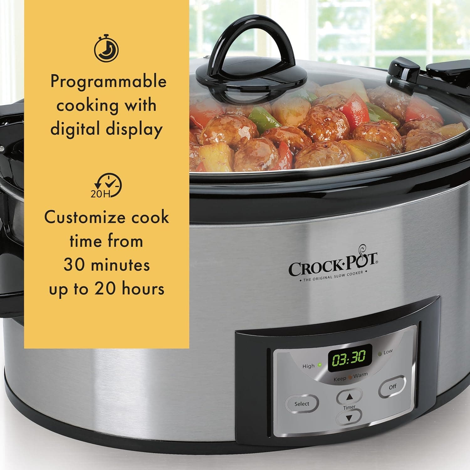 Crock-Pot Cook & Carry 6-Quart Programmable Slow Cooker
